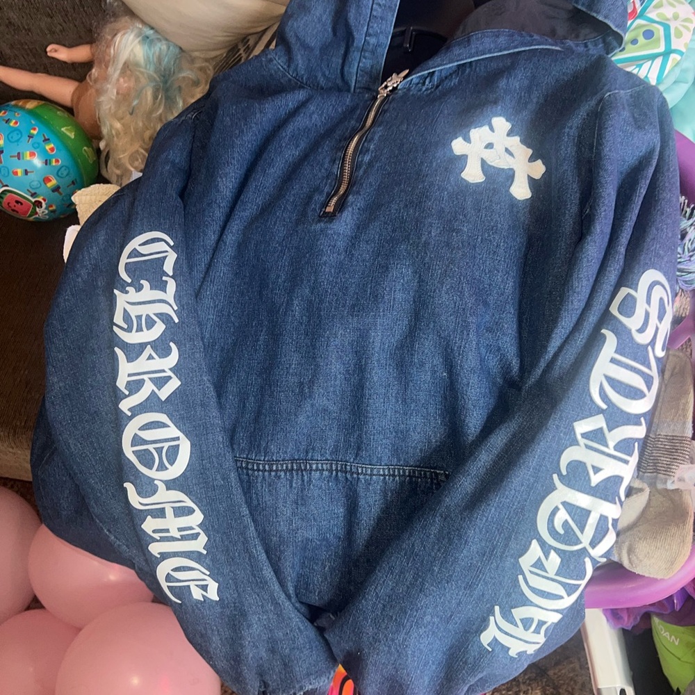 Chrome Hearts Denim Blue Pullover